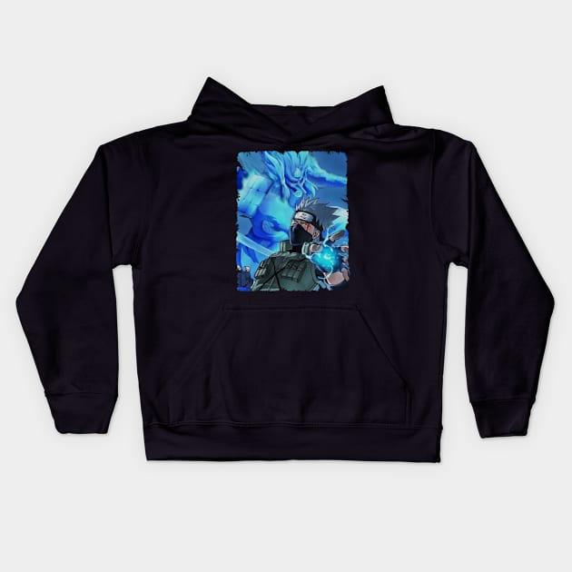 KAKASHI HATAKE MERCH VTG Kids Hoodie by xsmilexstd